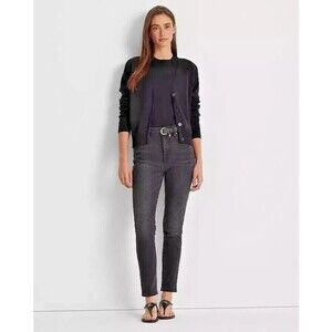 Lauren Ralph Lauren jeans Women's Super stretch High-Rise skinny ankle black 4P